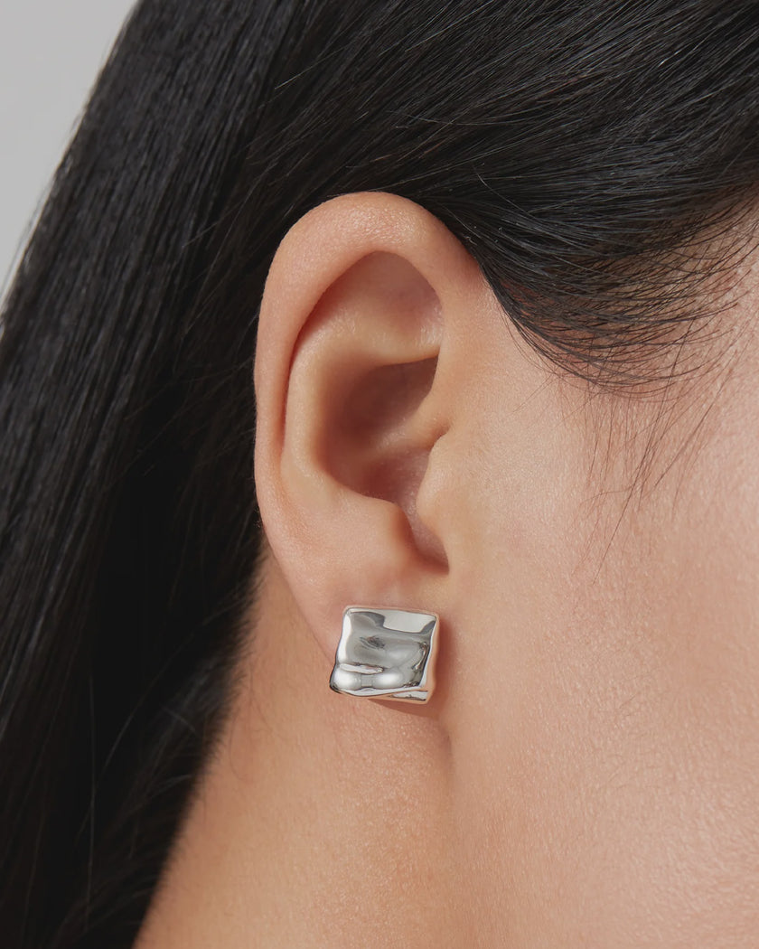 JEN Mini Square Wave Studs