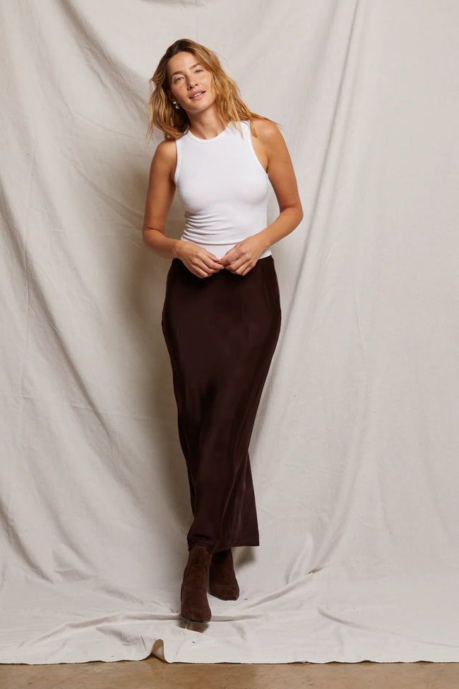 PWT Satin Maxi Skirt