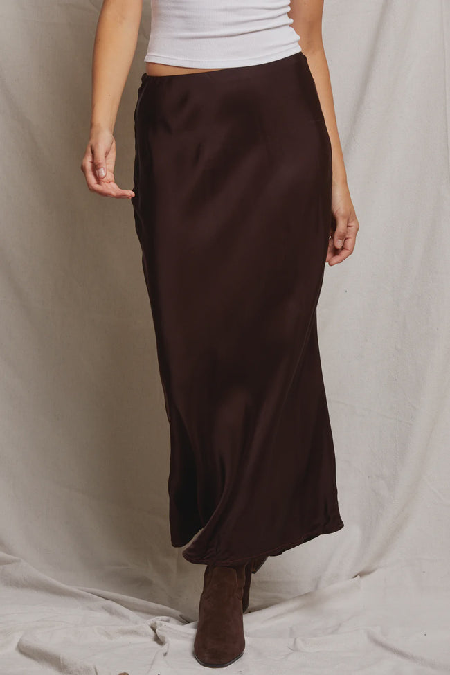 PWT Satin Maxi Skirt