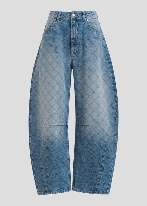 ESS Quilted Barrel Jean