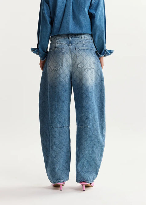 ESS Quilted Barrel Jean