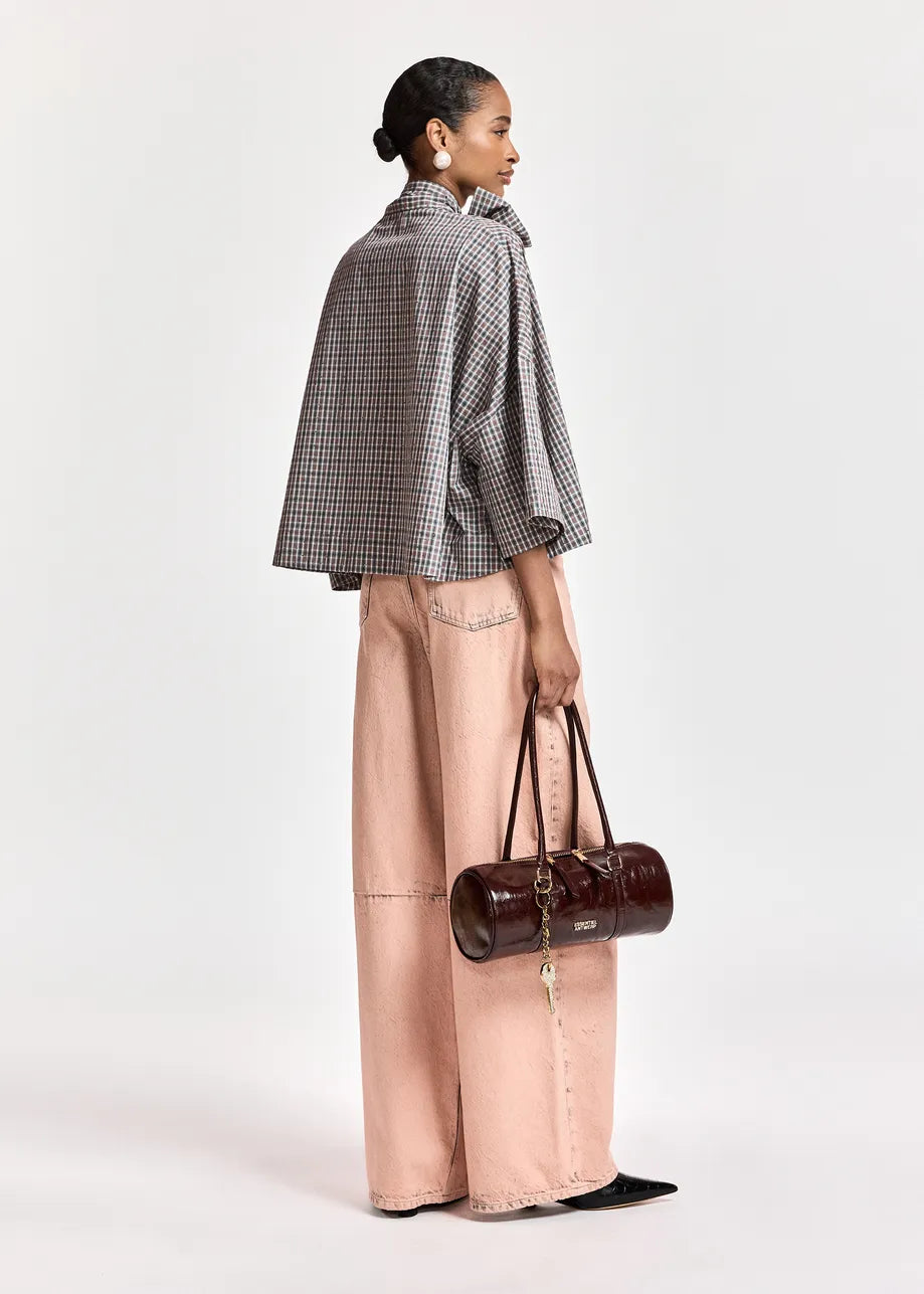 ESS Plaid Tie Top