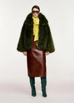 ESS Faux Croc Midi Skirt