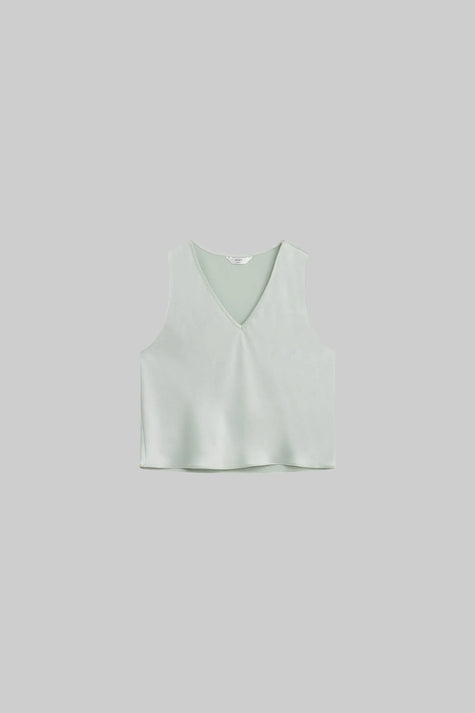LES V Neck Silky Tank