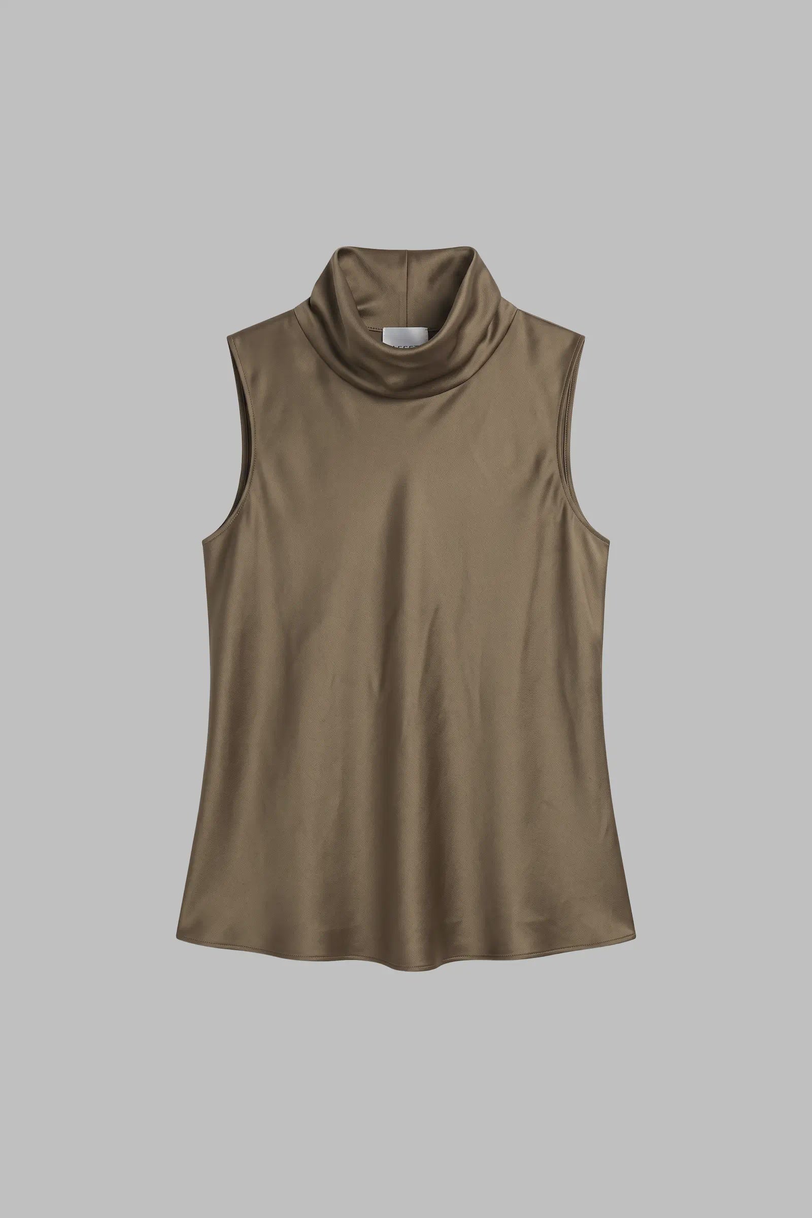 LES Satin Cowl Neck Top