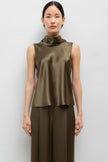 LES Satin Cowl Neck Top