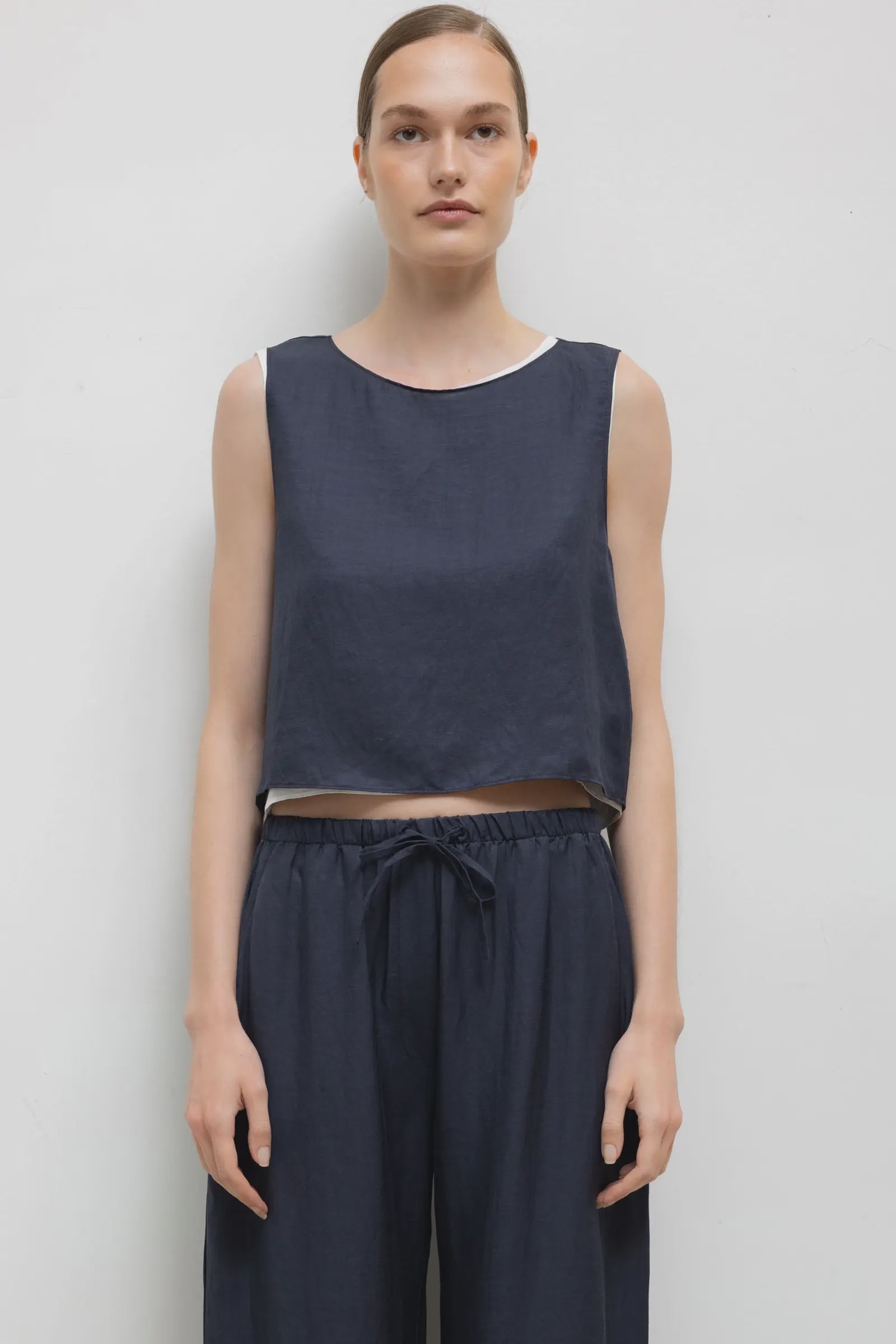 LES Linen Crew Tank