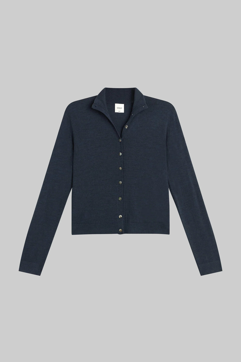 LES Mockneck Cardigan