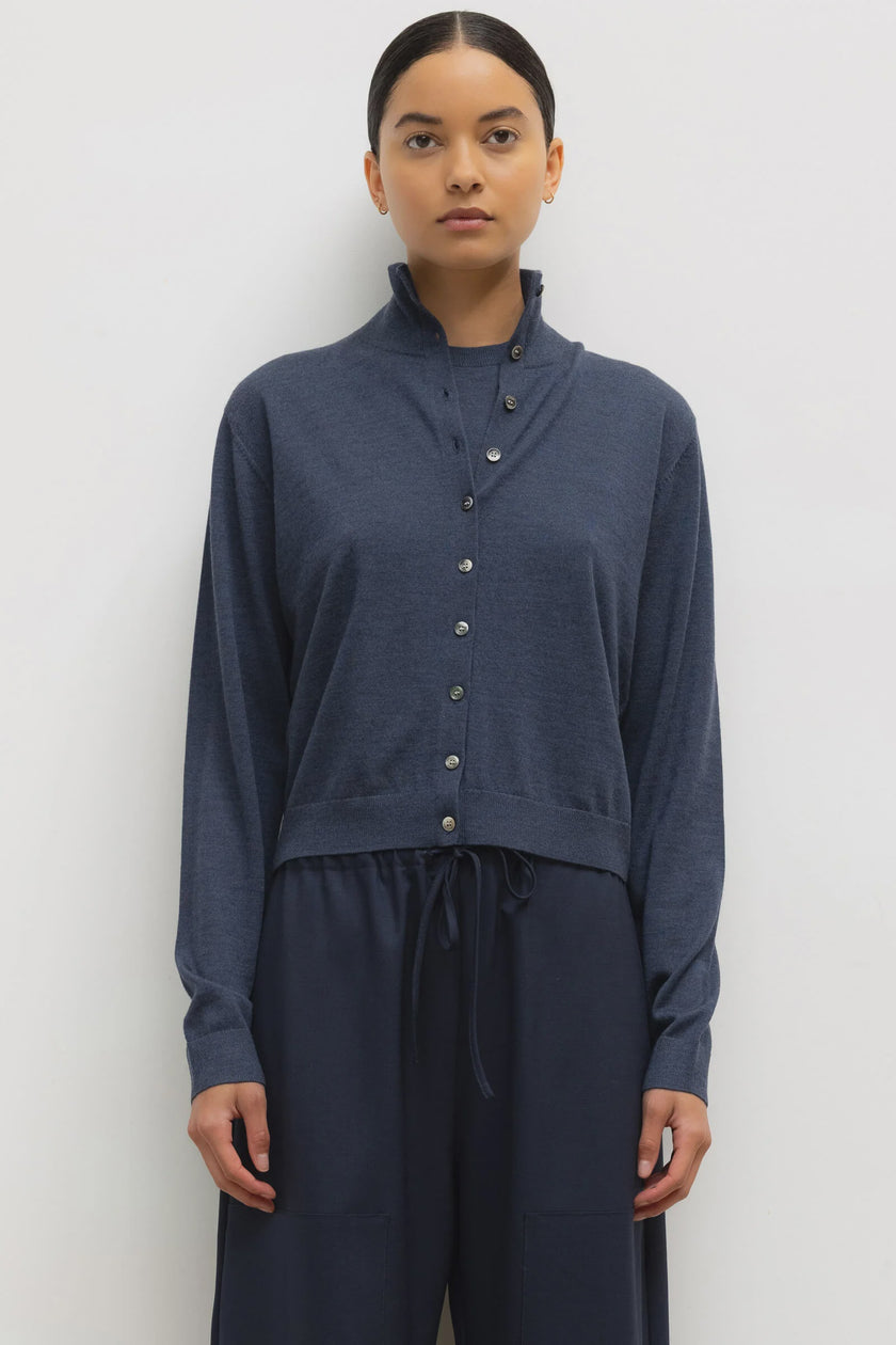 LES Mockneck Cardigan