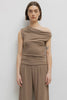 LES Asymmetric Ruched Top