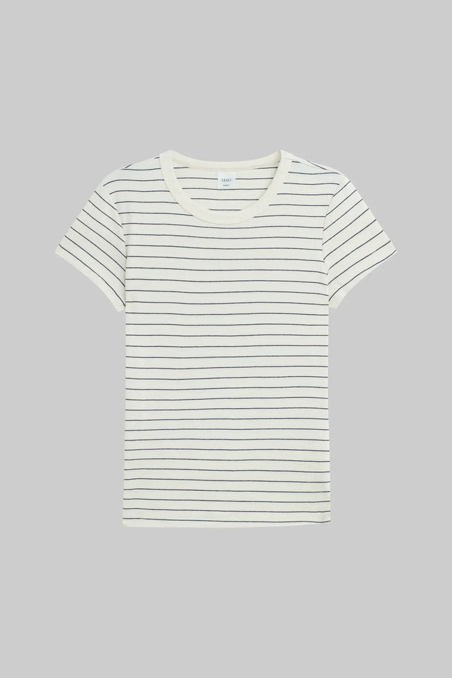 LES Striped Slim Tee