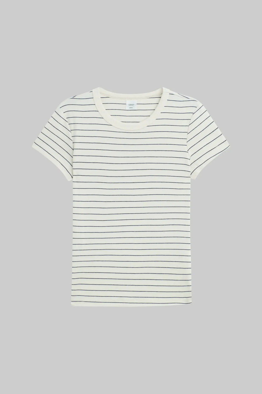 LES Striped Slim Tee