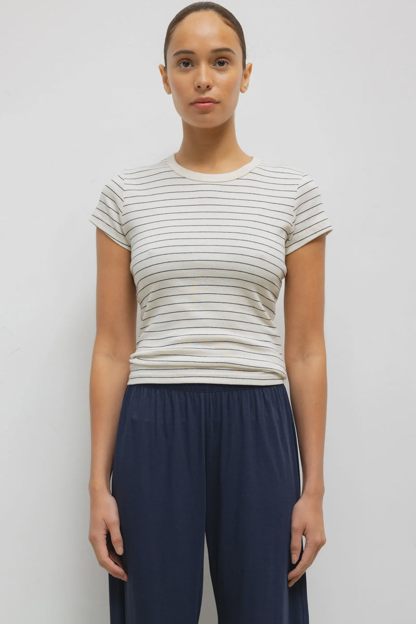 LES Striped Slim Tee