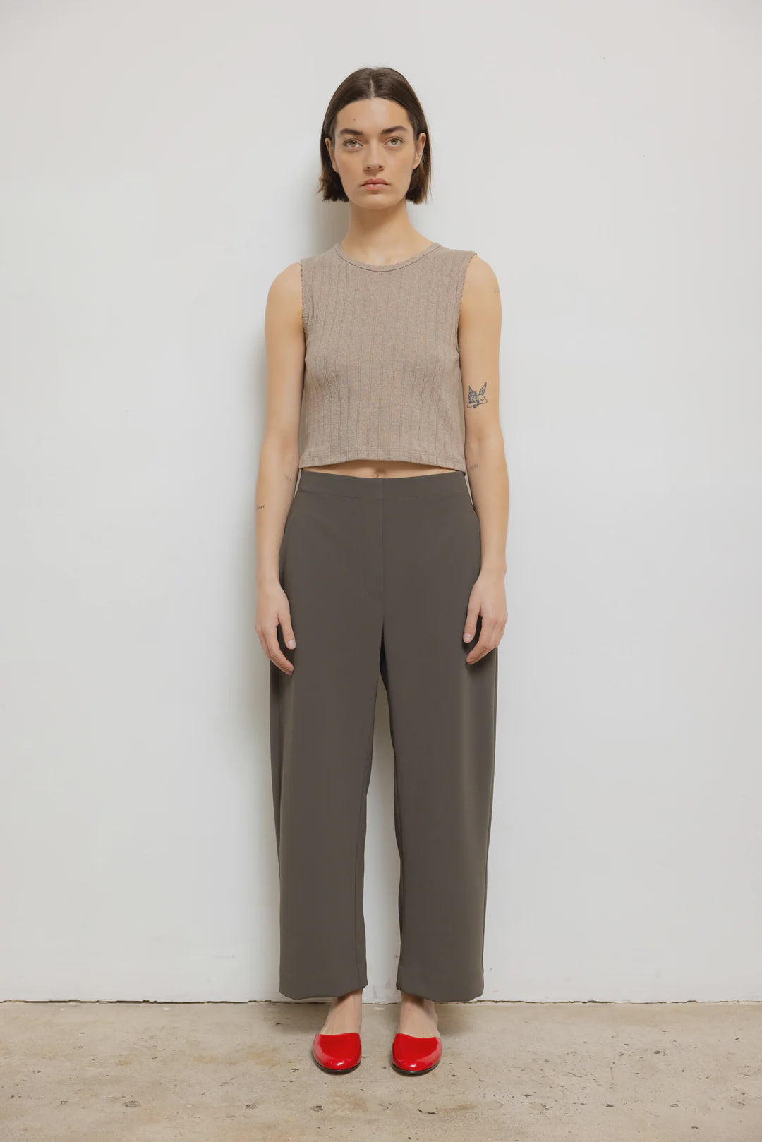 LES Crepe Barrel Pant