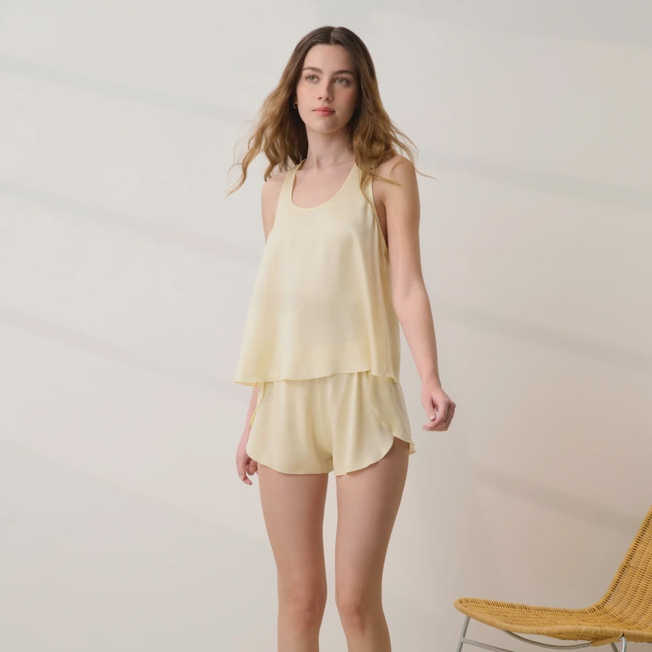 LUN Silk Tank Short PJ Set