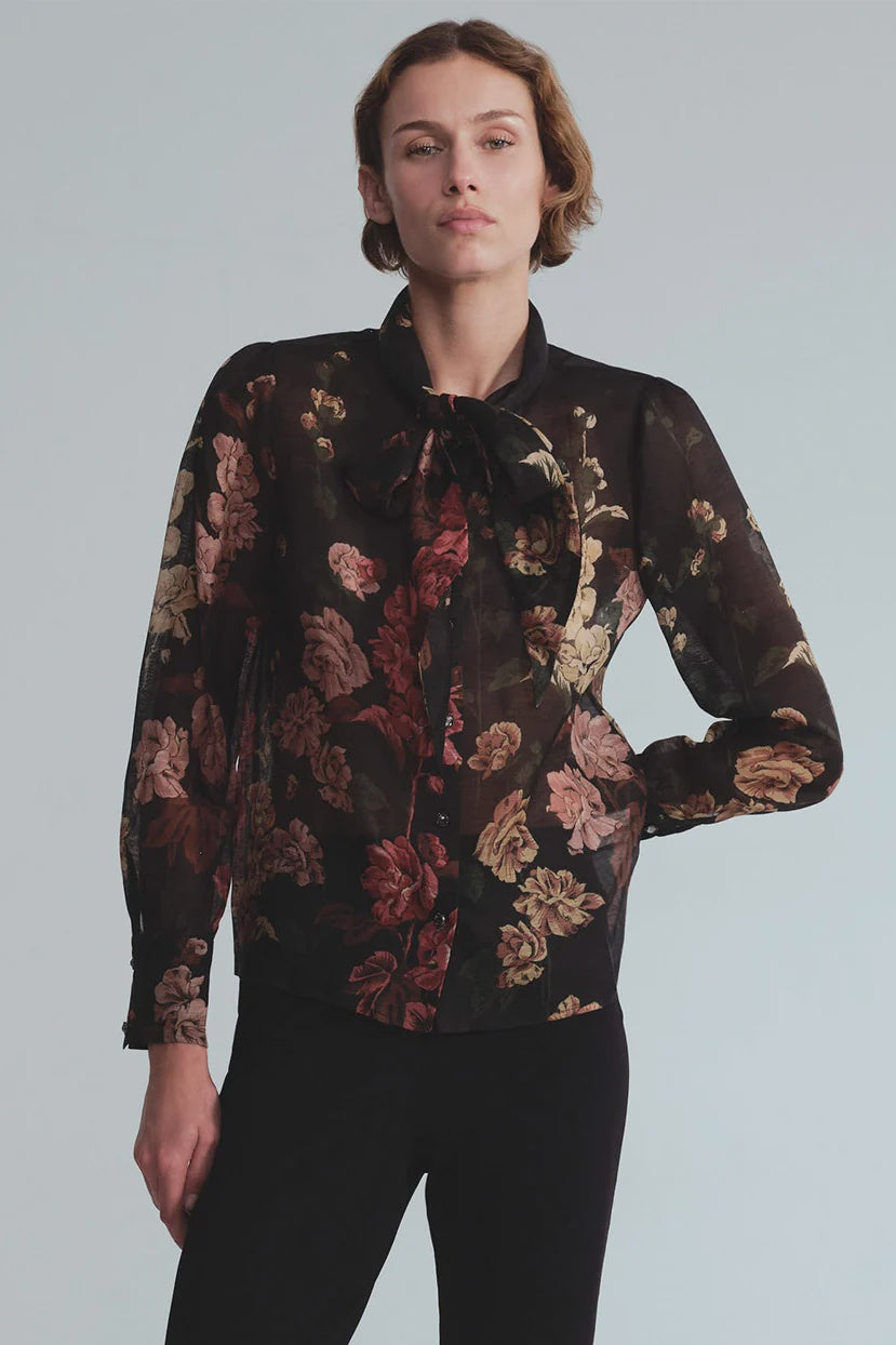 CC Floral Organza Blouse