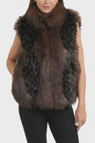 LOT Chocolate Fur Vest