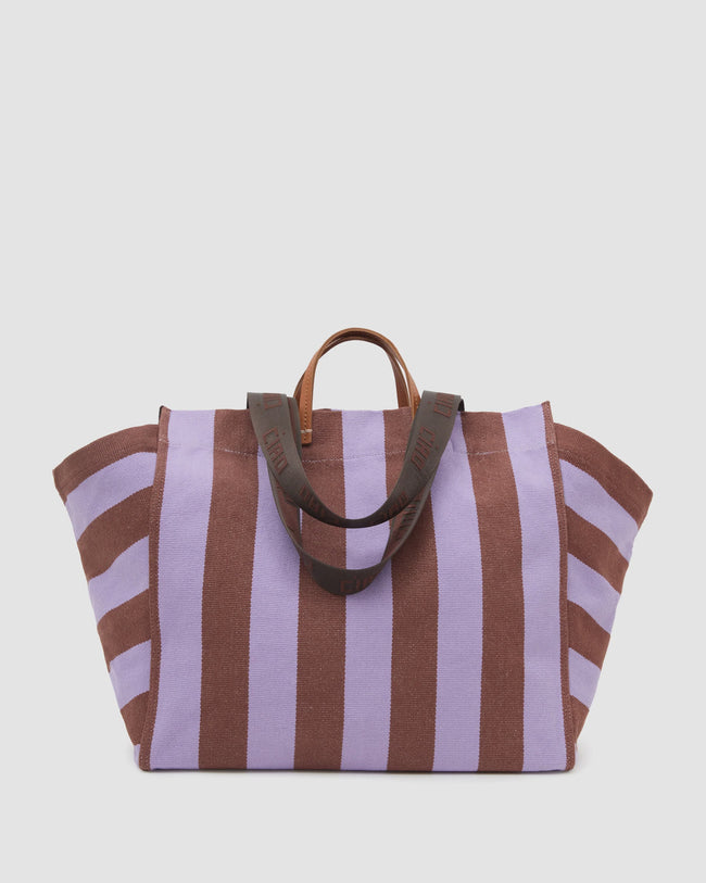 CLA Striped Canvas Tote