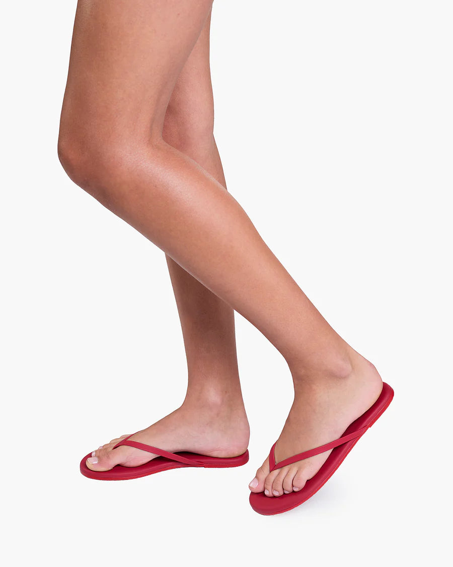 TKE Solid Red Flip Flop