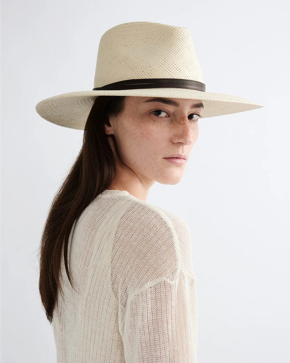 JL Straw Double Strap Hat