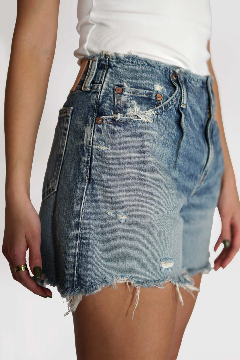 MOU No Belt Jean Shorts