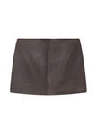 ALC Fitted Leather Mini Skirt