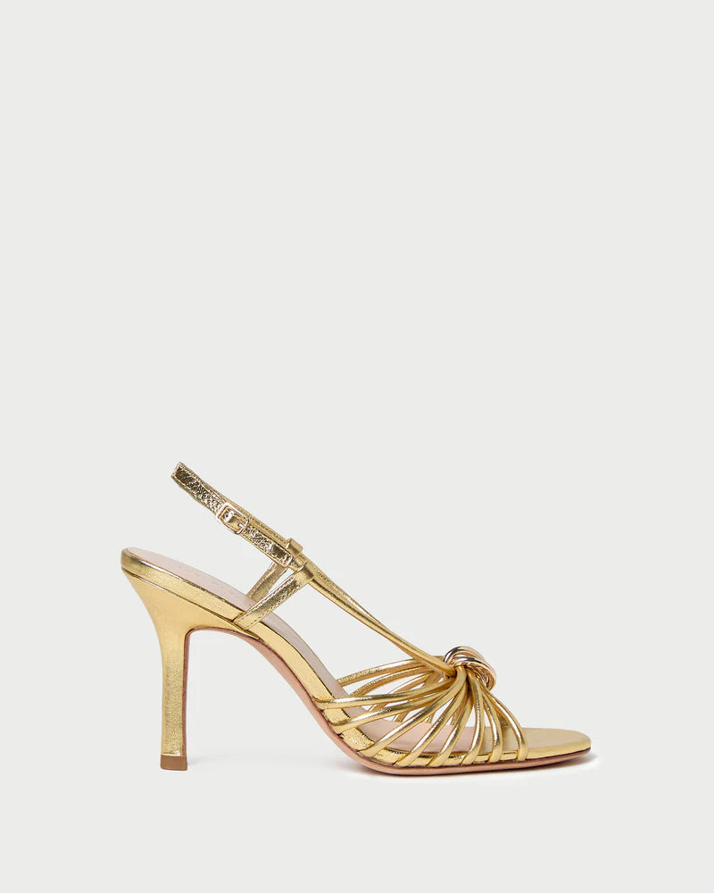 LOF Strappy Gold Heel
