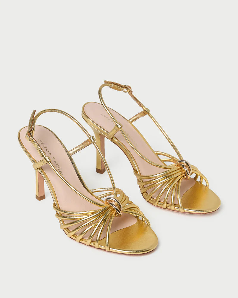 LOF Strappy Gold Heel