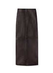 ALC Leather Midi Skirt