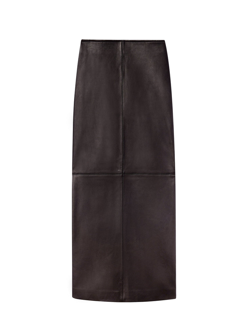ALC Leather Midi Skirt