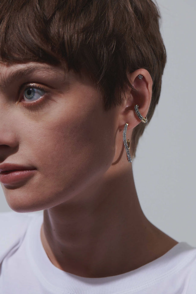 DEM Curved Pave Hoop