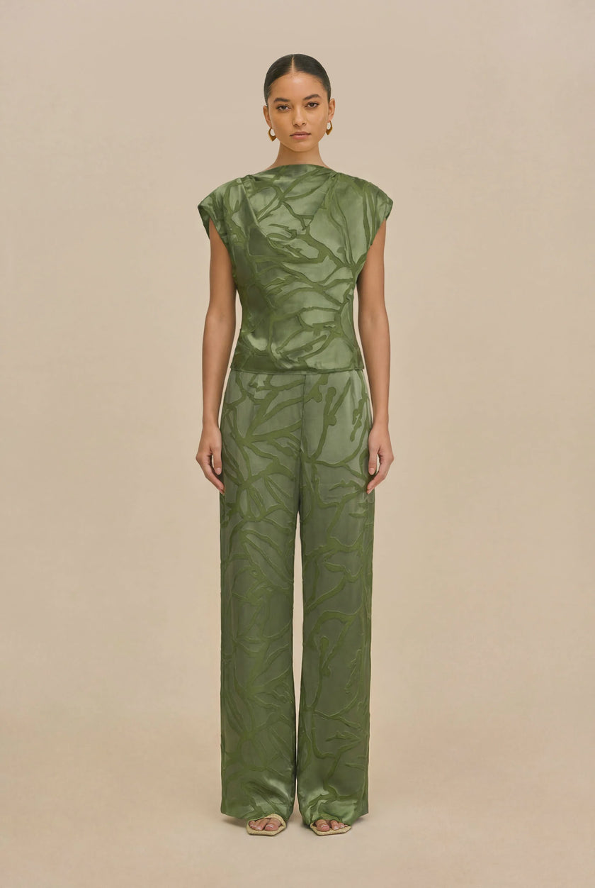 CUT Silk Burnout Pants