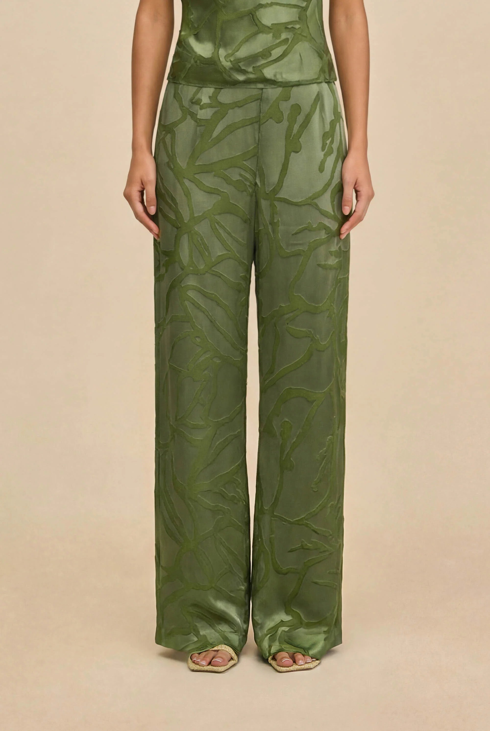 CUT Silk Burnout Pants