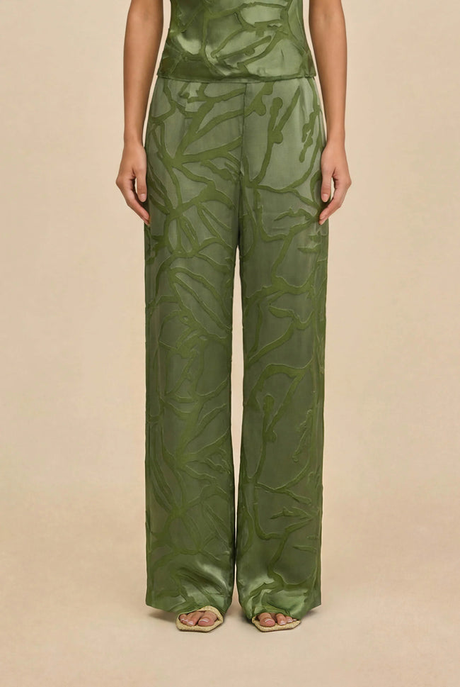 CUT Silk Burnout Pants