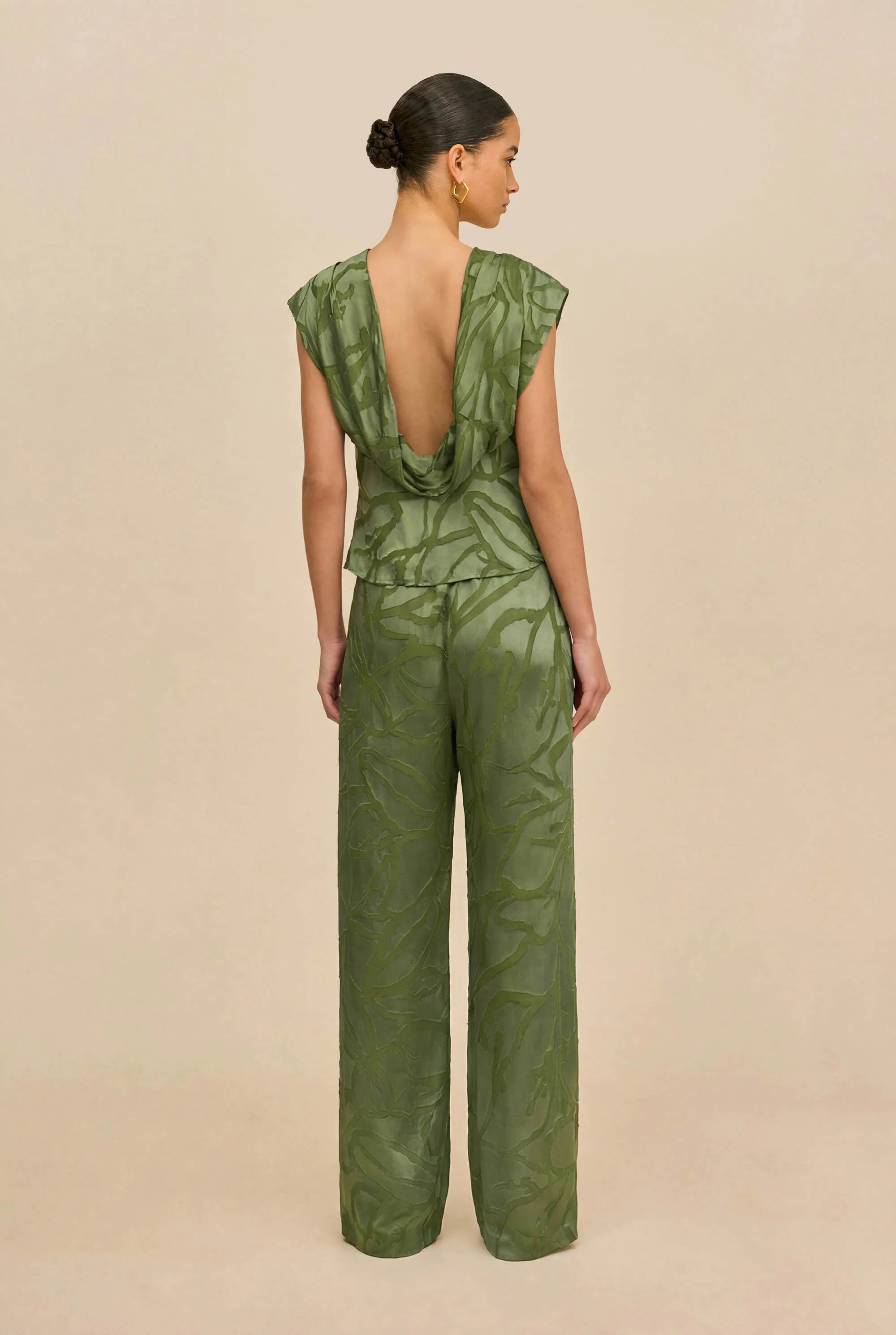 CUT Silk Burnout Pants