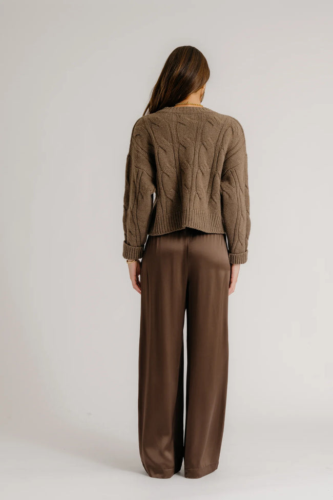 SAB Cableknit Crew Pullover