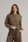 SAB Cableknit Crew Pullover