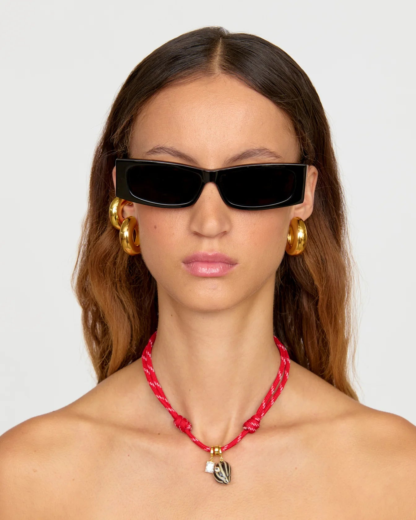 ELI Red Chord Charm Necklace