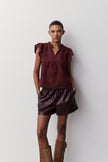 MN Faux Leather Shorts