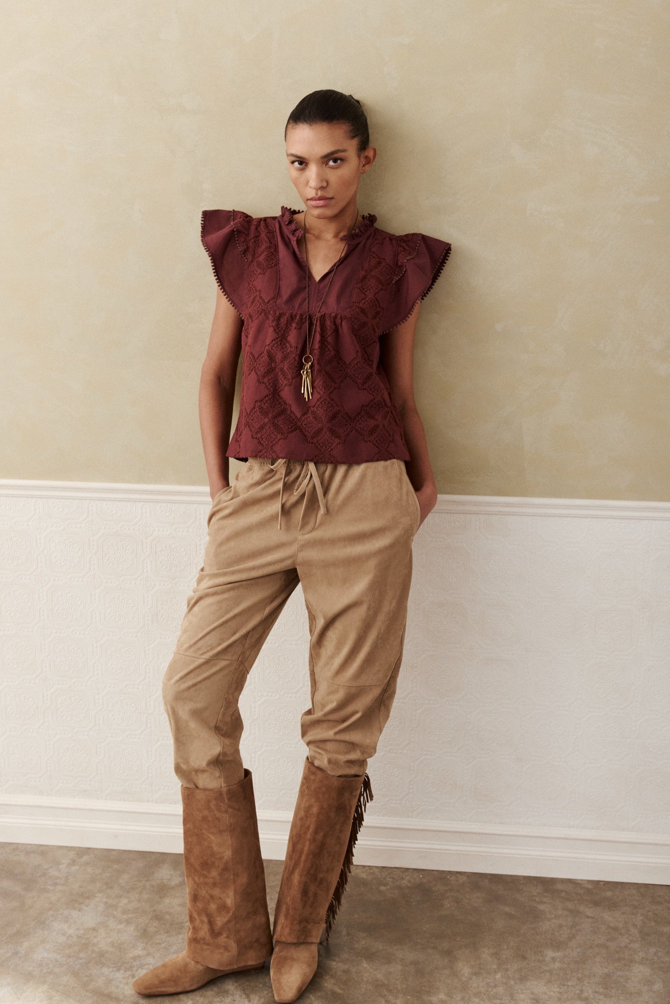 MN Faux Suede Pants