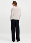 ALC Thin Ivory V Neck Sweater