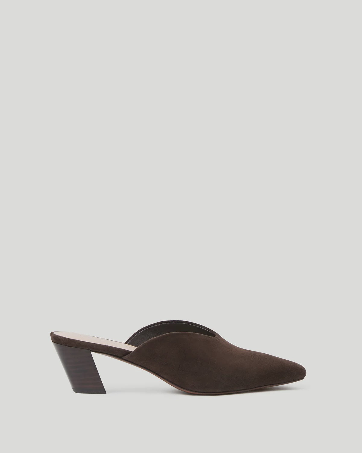 LOF Suede Heeled Mule