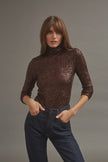 CC Sequin Long Sleeve Mockneck Top