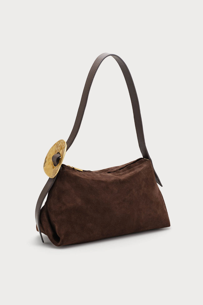 CUT Suede Shoulder Bag