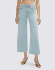 RED Mid Rise Wide Leg Crop Jeans