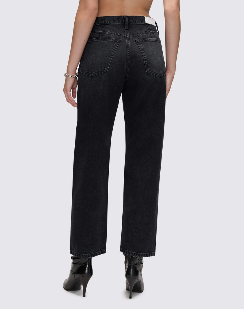 RED Black Faded Relaxed Jeans