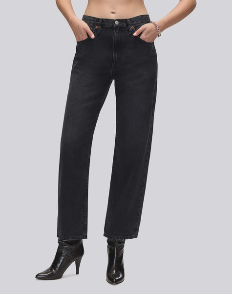 RED Black Faded Relaxed Jeans