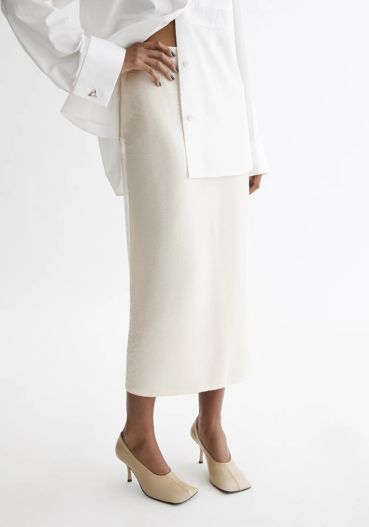 AER Sequin Tank Skirt Set