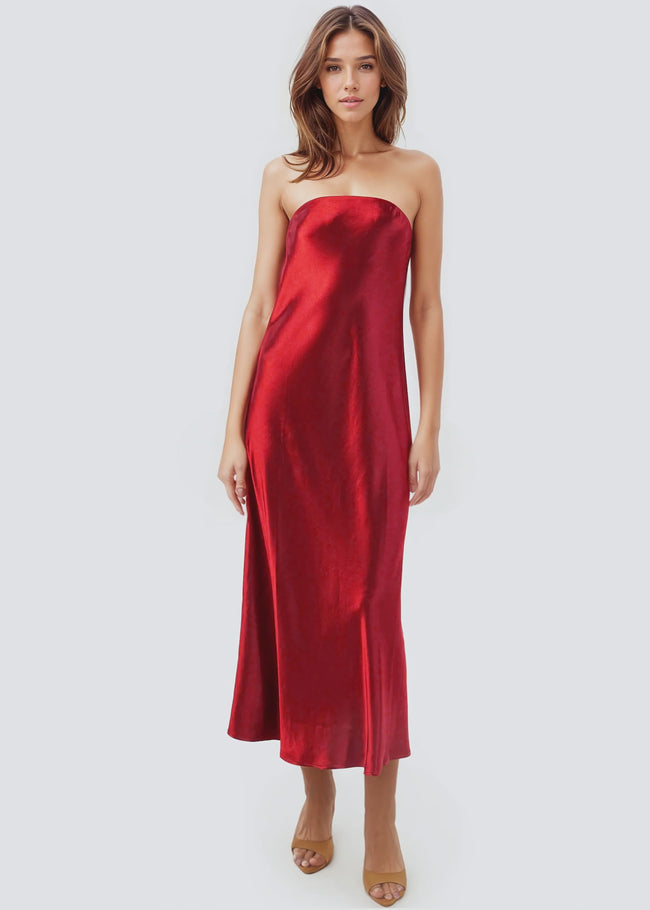 CAM Strapless Midi Dress