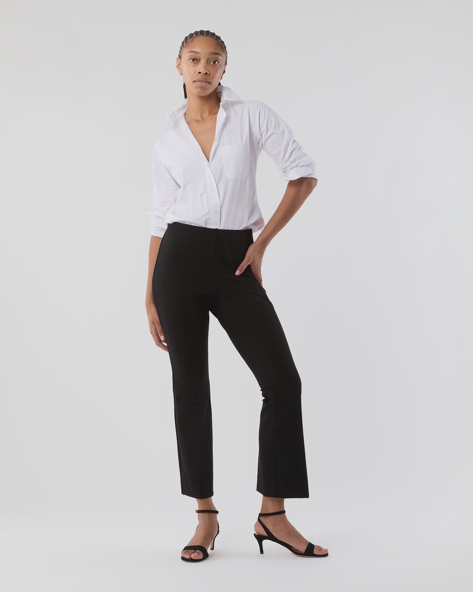 AM Ponte Crop Flare Pant